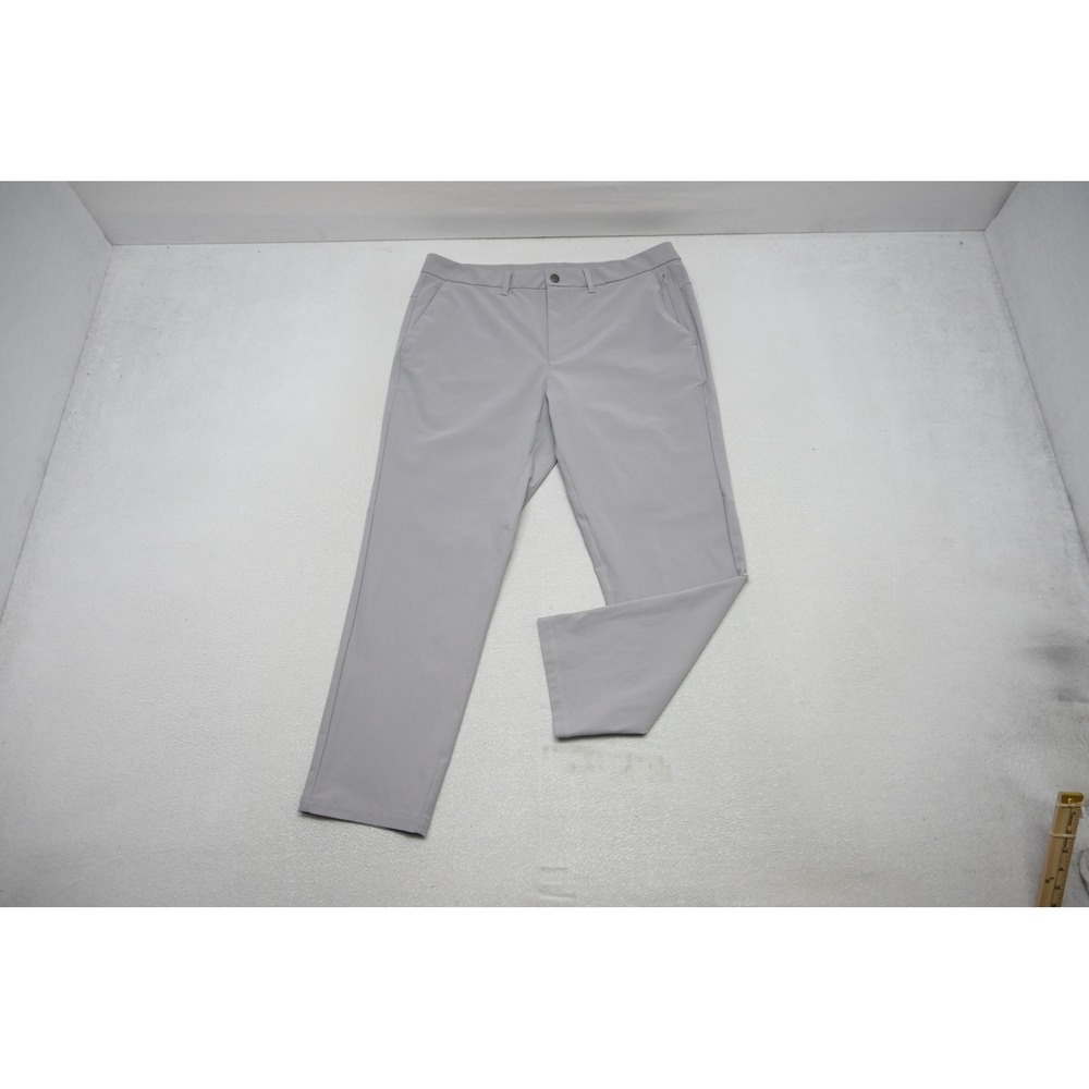 CRZ YOGA Golf Pants Mens 36x28 Grey Stretch Lightweight Chino Excellent
